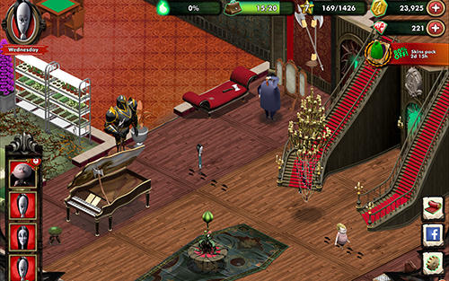 The Addams family: Mystery mansion - Android game screenshots.