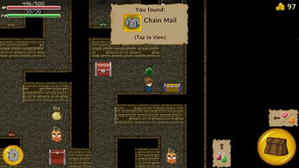 Gameplay of the The enchanted cave for Android phone or tablet.