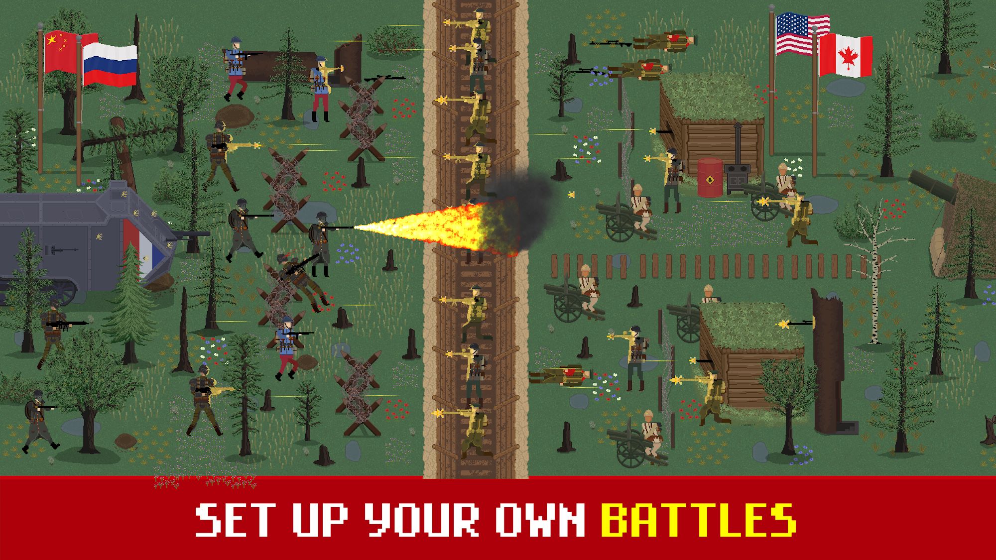 Trench Warfare WW1: RTS Battle - Android game screenshots.