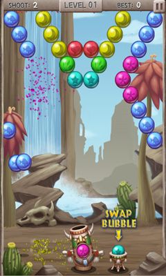 Gameplay of the Bubble Totem for Android phone or tablet.