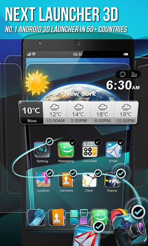 Download Next launcher 3D - free Android 3.0 app for phones and tablets.