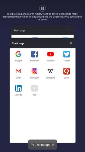 Mint browser - Video download, fast, light, secure screenshot.