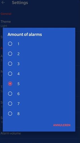 OneClock - Alarm clock screenshot.