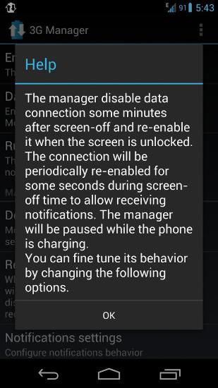 3G Manager screenshot.