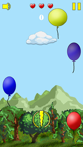 Gameplay screenshots of the Cloud vs. balloons: Light for iPad, iPhone or iPod.