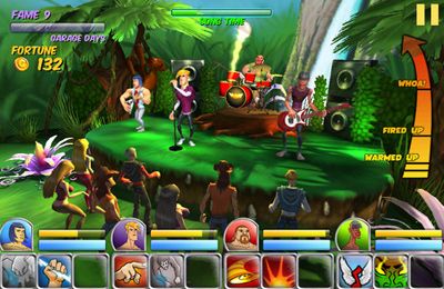 Gameplay screenshots of the Rise to Fame: The Music RPG for iPad, iPhone or iPod.