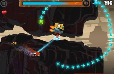 Gameplay screenshots of the Rock Runners for iPad, iPhone or iPod.