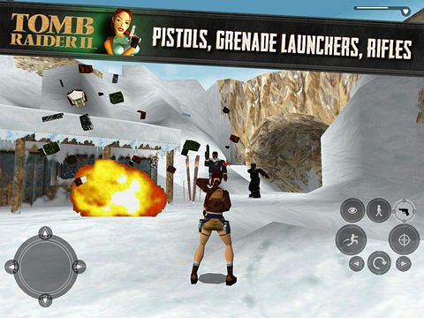 Gameplay screenshots of the Tomb raider 2 for iPad, iPhone or iPod.
