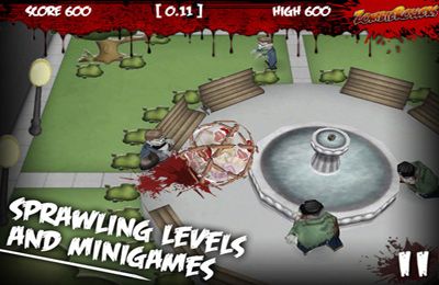 Gameplay screenshots of the Zombie Rollers for iPad, iPhone or iPod.