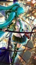 New mobile wallpapers - free download. Anime,Girls,Miku Hatsune picture and image for mobile phones.