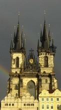 New 720x1280 mobile wallpapers Architecture, Castles, Rainbow free download.