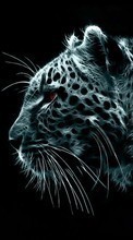 New 128x160 mobile wallpapers Animals, Art, Leopards free download.