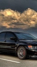 New 240x320 mobile wallpapers Transport, Auto, Sky, Mitsubishi free download.