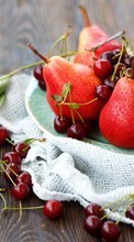 Food, Fruits, Pears, Cherry