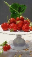 New mobile wallpapers - free download. Food,Berries,Strawberry picture and image for mobile phones.