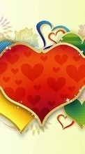 New mobile wallpapers - free download. Background,Love,Hearts picture and image for mobile phones.