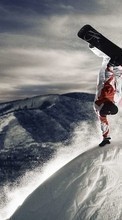 New mobile wallpapers - free download. Mountains, People, Men, Snow, Sports picture and image for mobile phones.
