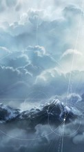 New mobile wallpapers - free download. Mountains, Clouds, Landscape picture and image for mobile phones.