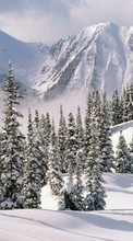 New mobile wallpapers - free download. Mountains,Landscape,Nature,Snow,Winter picture and image for mobile phones.