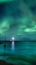 New mobile wallpapers - free download. Lighthouses, Sea, Night, Landscape picture and image for mobile phones.