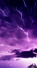 New mobile wallpapers - free download. Lightning,Sky,Landscape picture and image for mobile phones.