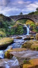New mobile wallpapers - free download. Landscape,Nature,Waterfalls picture and image for mobile phones.