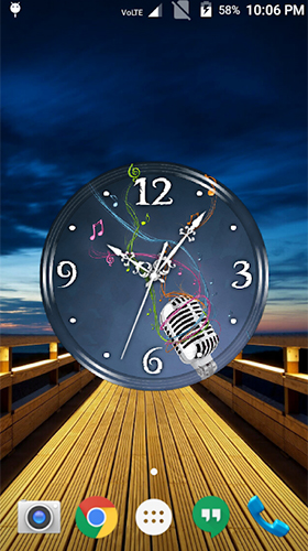 Download Music clock free Music livewallpaper for Android phone and tablet.