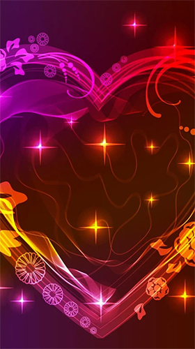 Download Neon hearts by Creative Factory Wallpapers free Background livewallpaper for Android phone and tablet.