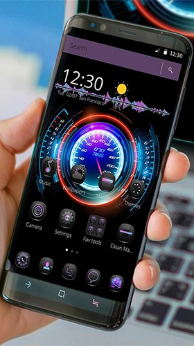 Download Neon racing car hologram free Logotypes livewallpaper for Android phone and tablet.