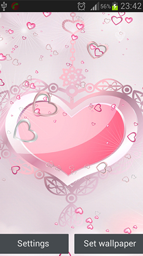 Download Pink hearts free Holidays livewallpaper for Android phone and tablet.