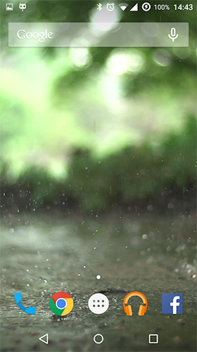 Download livewallpaper Real rain for Android.