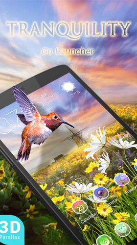 Download Tranquility 3D free With clock livewallpaper for Android phone and tablet.