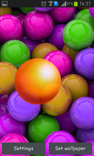 Download Colorful balls free Interactive livewallpaper for Android phone and tablet.