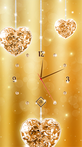 Gold and diamond clock apk - free download.