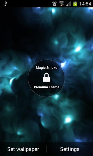 Download livewallpaper Magic smoke 3D for Android.