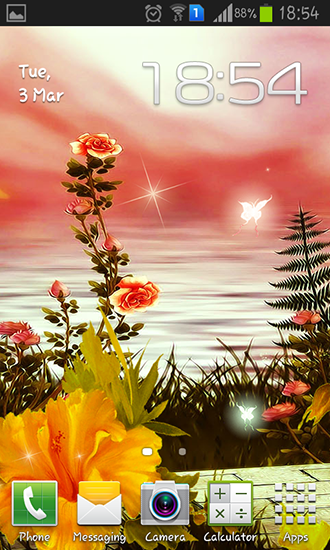 Download livewallpaper Spring flowers: Magic for Android.