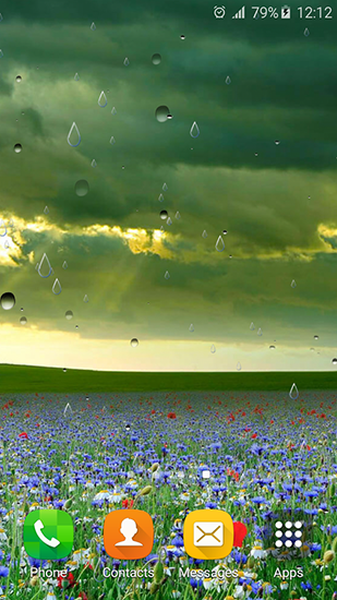 Download livewallpaper Spring rain by Locos apps for Android.