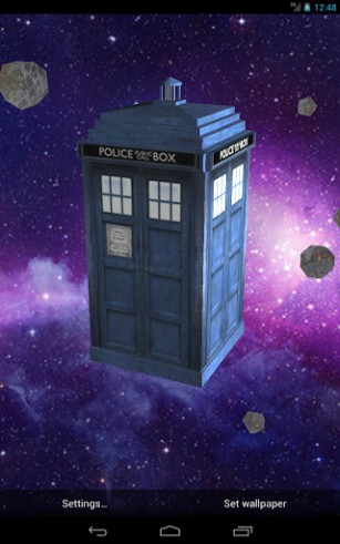 Download livewallpaper Tardis 3D for Android.