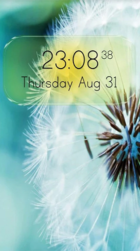 Screenshots of the live wallpaper Digital clock for Android phone or tablet.