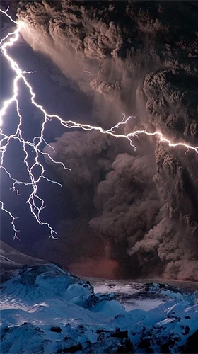 Screenshots of the live wallpaper Thunderstorm by Creative Factory Wallpapers for Android phone or tablet.
