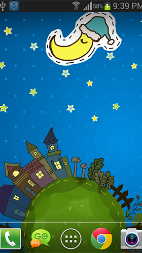 Full version of Android apk livewallpaper Cartoon city for tablet and phone.