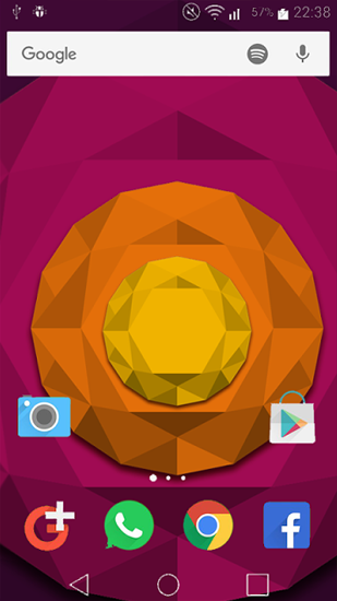 Full version of Android apk livewallpaper Chrooma Float for tablet and phone.