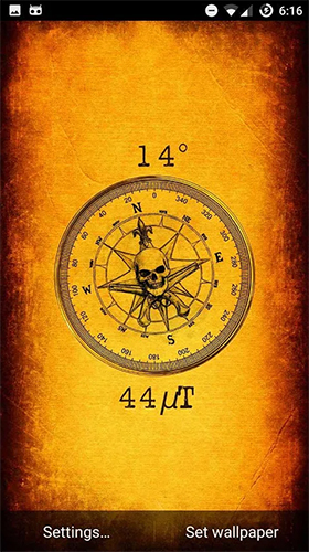 Full version of Android apk livewallpaper Compass for tablet and phone.