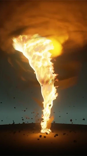 Full version of Android apk livewallpaper Fire tornado for tablet and phone.