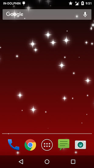 Screenshots of the live wallpaper Glitter star for Android phone or tablet.