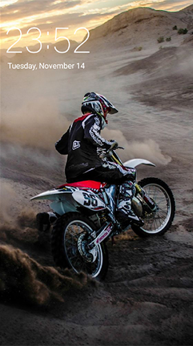 Full version of Android apk livewallpaper Motocross for tablet and phone.