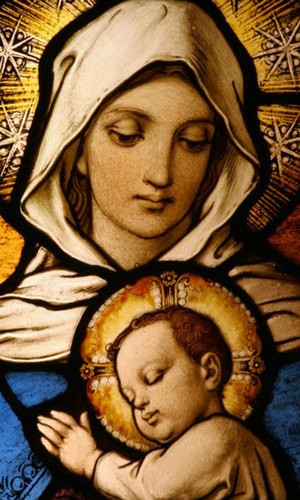 Screenshots of the live wallpaper Virgin Mary for Android phone or tablet.