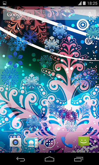Full version of Android apk livewallpaper Beautiful snowflakes for tablet and phone.