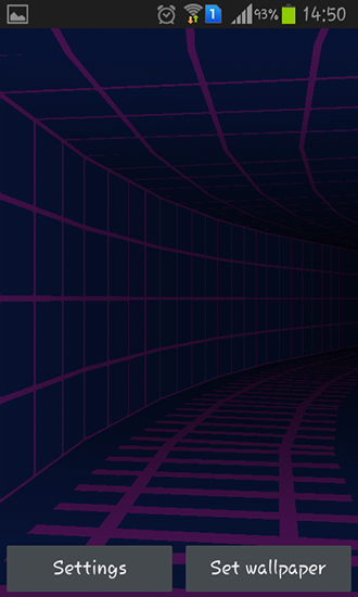 Full version of Android apk livewallpaper Tunnel 3D for tablet and phone.