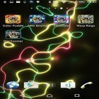 Download live wallpaper Energy beams for free and New Year candles for Android phones and tablets .